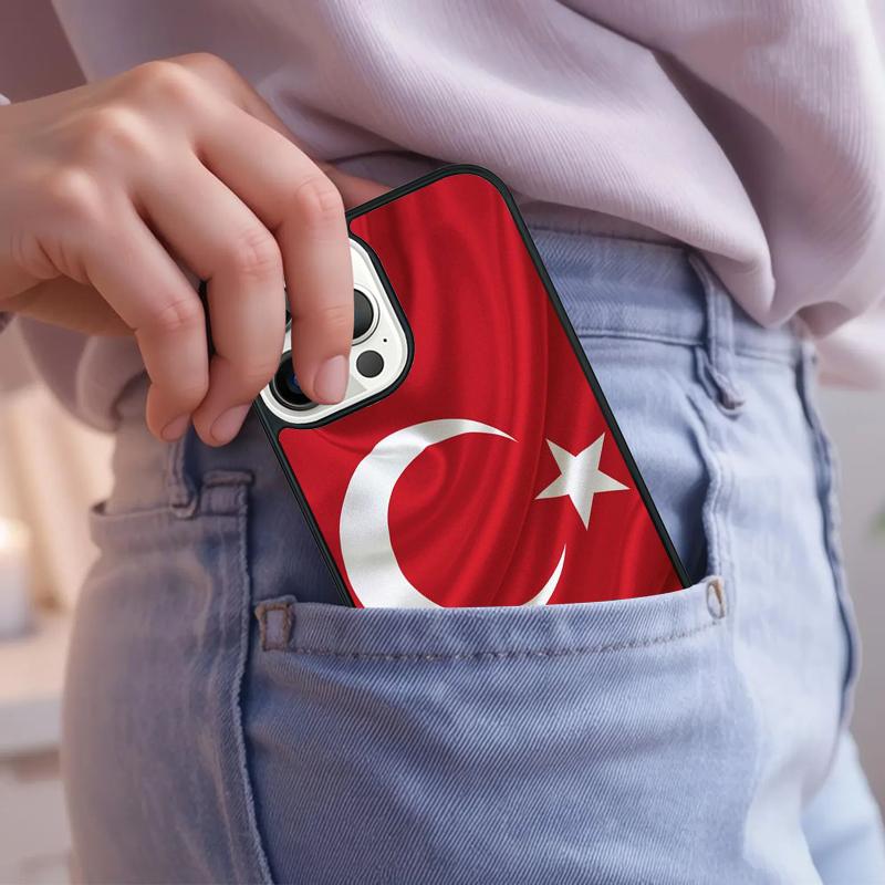 Turkey Turkish Flag Phone Case For iPhone 17 Air 15 16e 14 13 Pro Max Coque 12 11 Pro Max PLUS cover