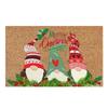 VIKAMA Christmas Dwarf Welcome Floor Mat - Indoor and Outdoor Area Carpet Entrance Floor Mat - Holiday Home Decoration