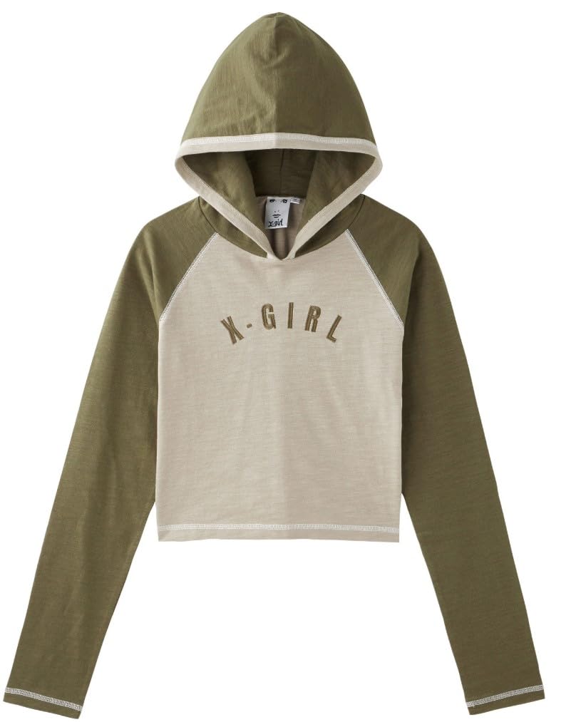 

Raglan Long Sleeve Hoodie RAGLAN HOODIE 105251013003 BEIGE S X-girl L/S бежевий