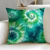 Tie Dye Pattern Cushion Cover Soft & Easy-Wash Pillow Case – Versatile For Couch, Bed, Travel And Office