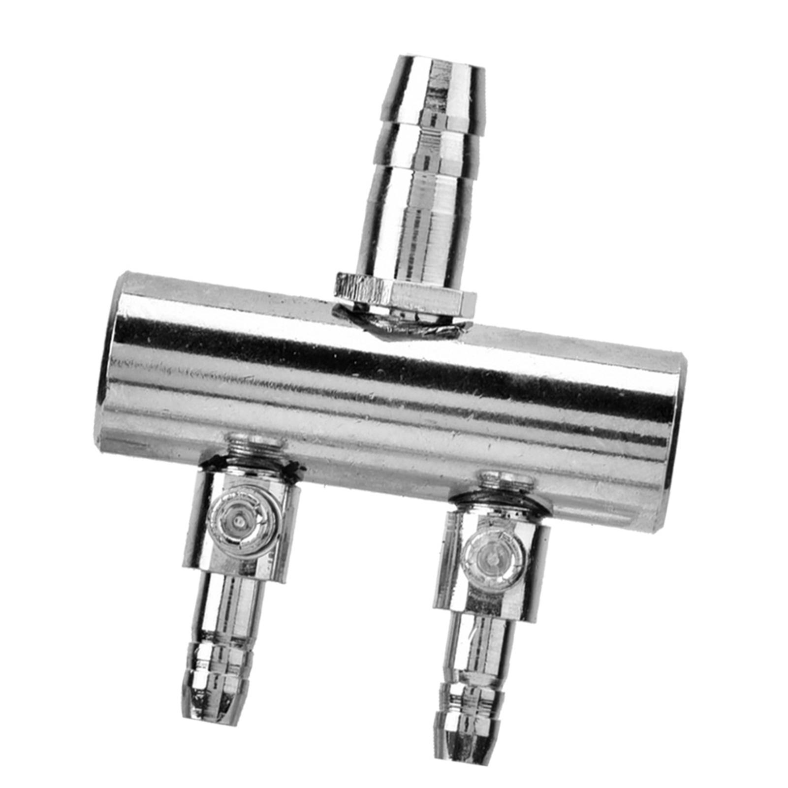 

Stainless Steel Aquarium Fish Tank Air Flow 8mm Turn to 4mm Splitter Control Valve Type 1