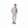 Men's Breathable Polo Sportswear Set - Short Sleeve & Long Pants for Daily Commute Casual Wear