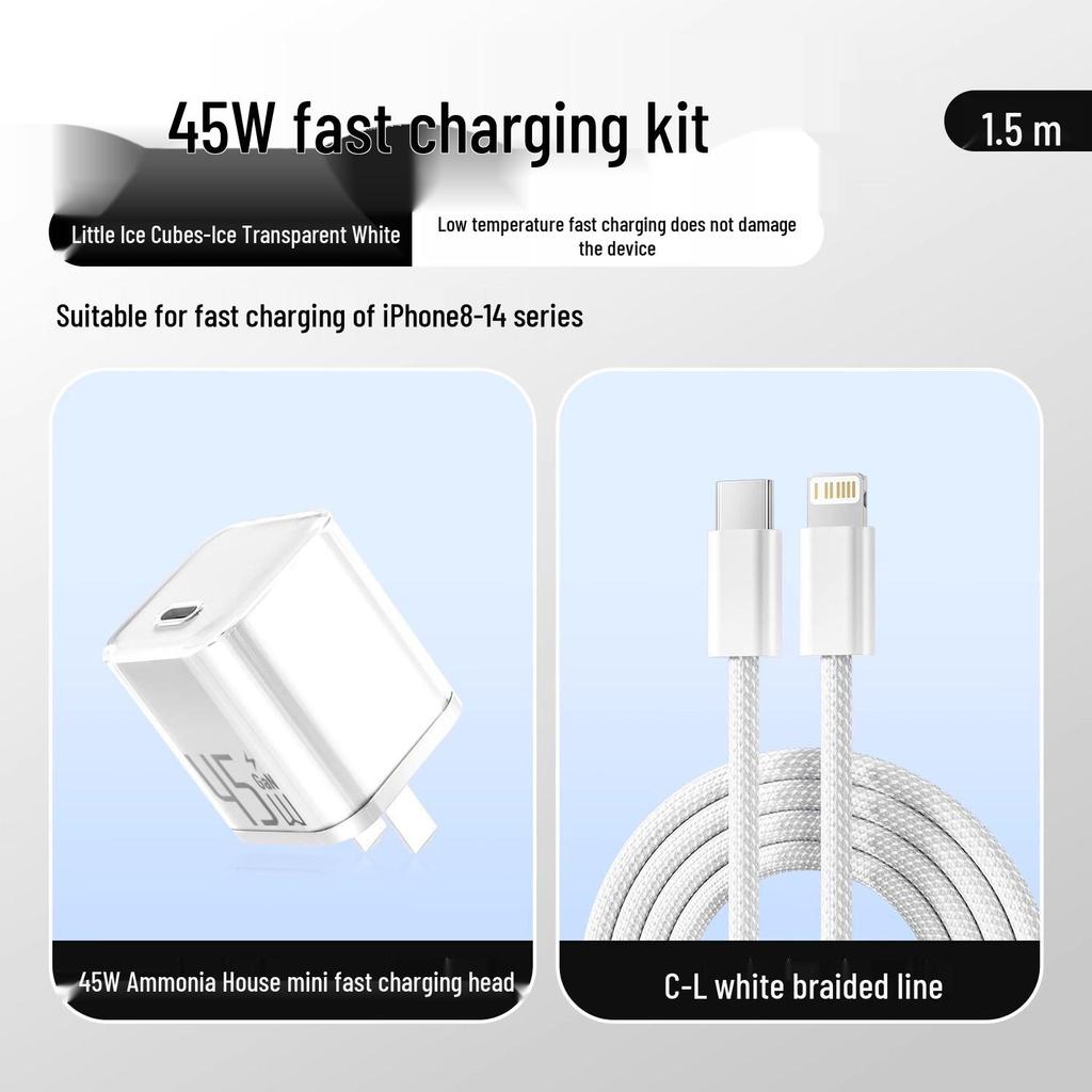 Compatible Fast Charging Data Cable for iPhone 15, 14 Pro Max, and Original 16 Charger.