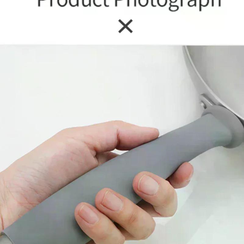 Nuovo Coprimanico Anti-scottatura per Pentola Supporto in Morbido Silicone Alta Resistenza al Calore Coprimanico in Silicone per Pentola per Padella