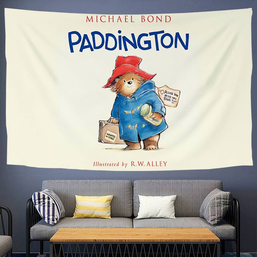 

PPaddington Bear Chart Tapestry For Living Room Home Dorm Decor Art Home Decor 74x94cm(29x37in)