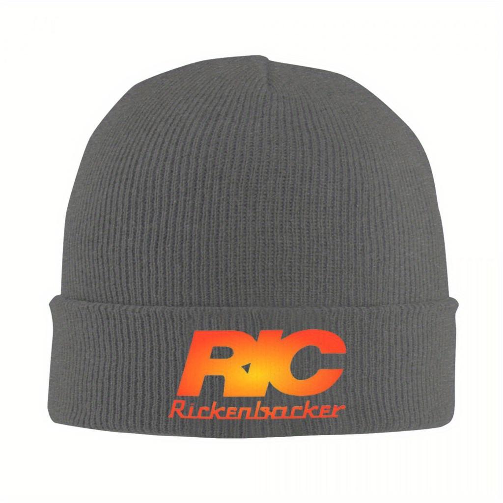 Rickenbacker. Classic Warm Knitted Cap Fashion Bonnet Hat Autumn Winter Outdoor Beanies Hats for Unisex Adult