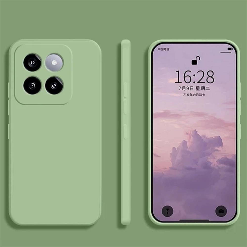 Original Liquid Silicone Camera Protector Case For Xiaomi 14T Case Xiaomi 14T Pro Cover Funda Soft Back Cover For Xiaomi 14T