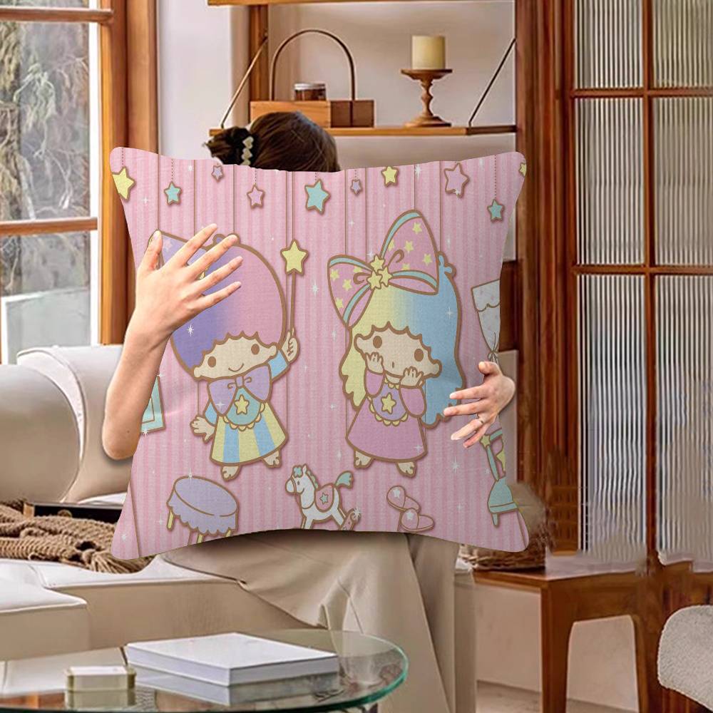 Cute Littletwinstars Personalized Picture Text Home Decorative Pillows Household Gifts 45X45Cm