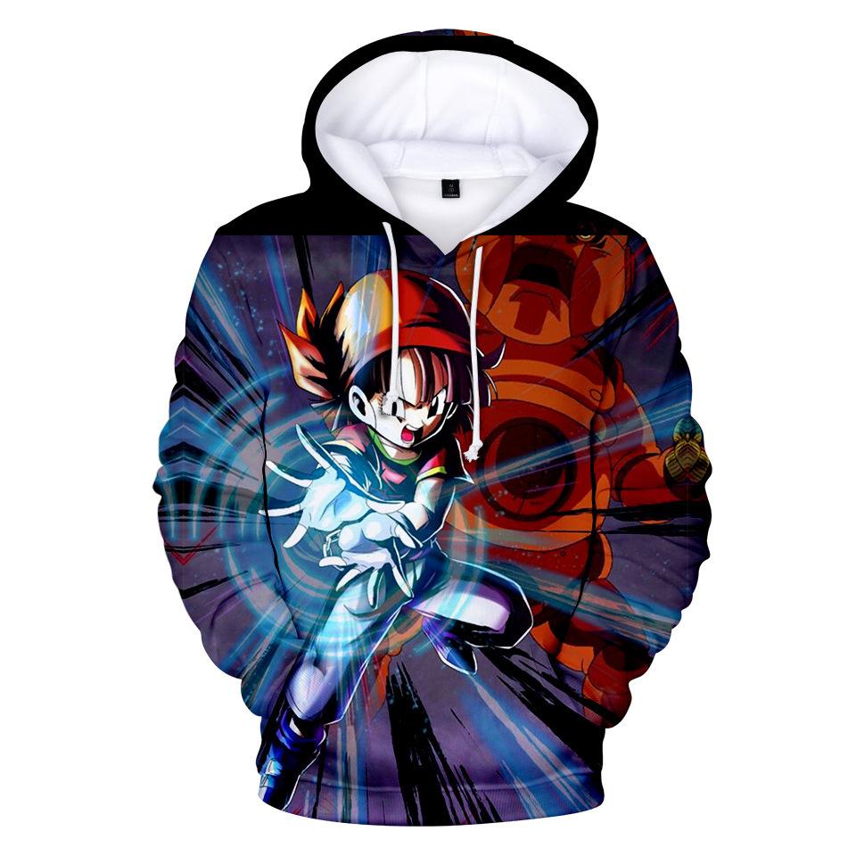 10 Colors Men Women Anime Hoodies New Streetwear Casual DRAGON BALL Z Cartoon Printed Hooded Pullover Sweatshirts