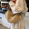 Hollow Out Bohemian Beach Bag Parent Shoulder Bag Hollow Shoulder Bag Straw Woven Bag  Streetwear