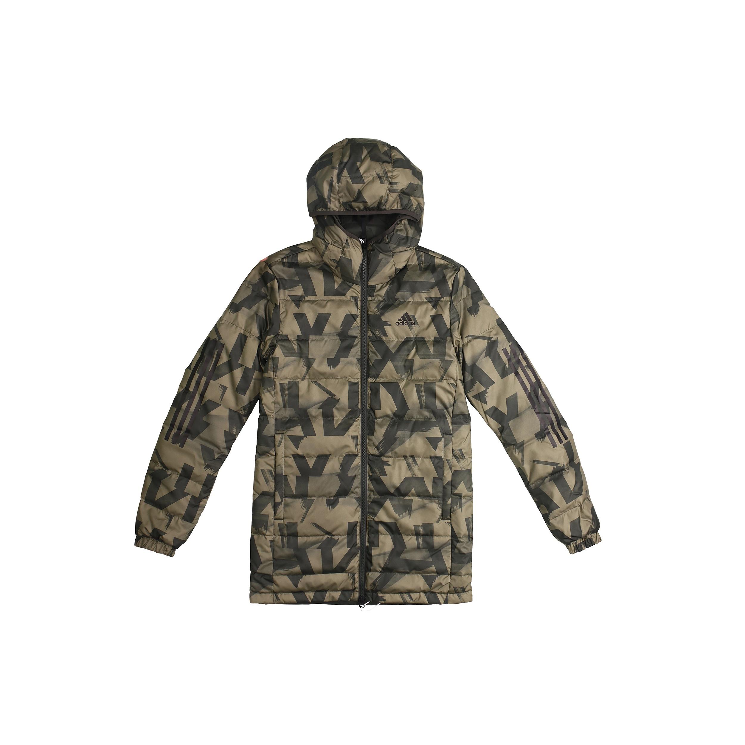 adidas Outdoor mid-length Down Jacket Brown Men s FR6635 XS