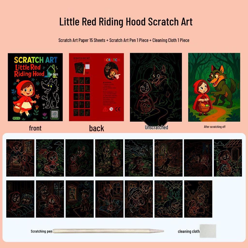 3D Animal & Underwater Adventure Scratch Art Book for Kids