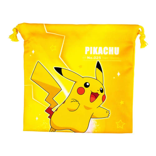 Tees Factory Pok?mon Flat Drawstring Bag, Starlight, Pikachu, H20 X W20cm, PM-5530203PC