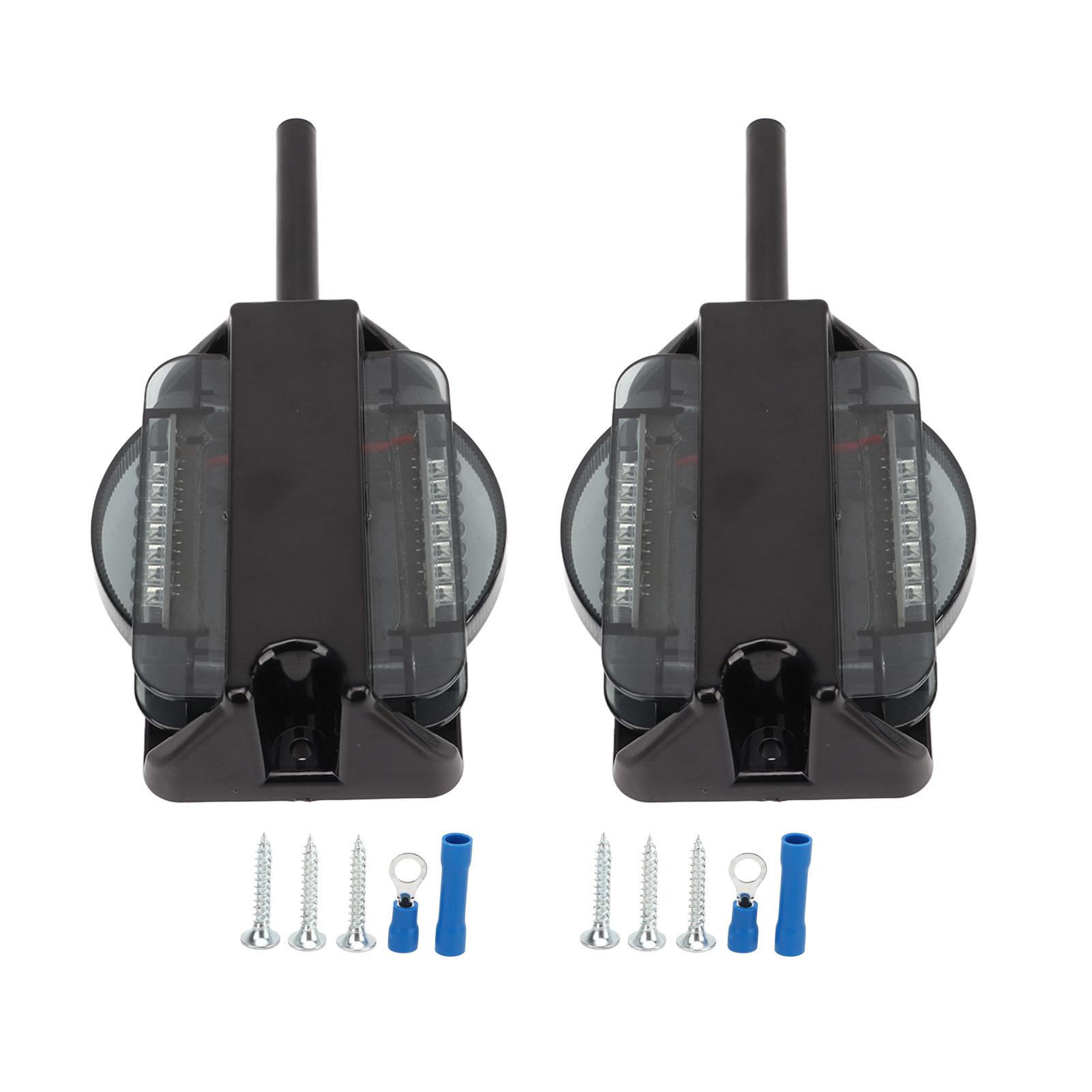 

1 Pair Marker Indicators Light 12V IP67 Waterproof 14 LED Beads Bright Light for RV Trailer ATV Truck Boat Bus Campers