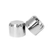 2x Motorcycle Front Axle Nut Covers Caps Aluminum Black/Chrome For Harley Sportster Touring Softail Dyna VRSC Fat Bob Wide Glide