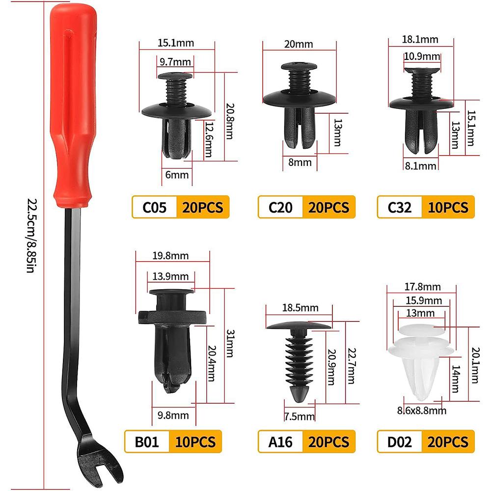 Car Hand Tool Set for Stereo DVD Player Removal Dashboard & Interior Plastic Trim Panel Disassembly Kit Auto Repair Tools