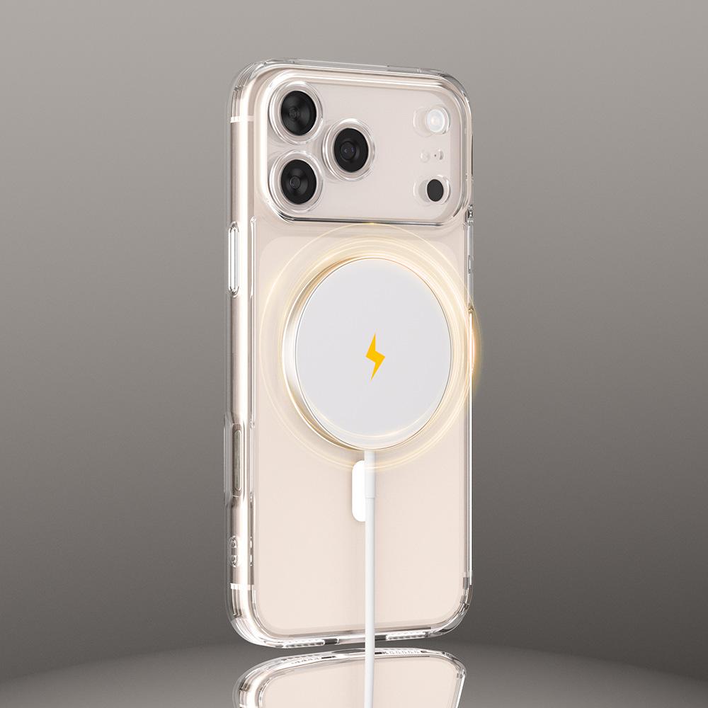 Fine Hole High Magnetic Suction Mobile Phone Case Is Suitable for Apple 17promax Camera Touch Button All-inclusive Anti-drop Protective Cover