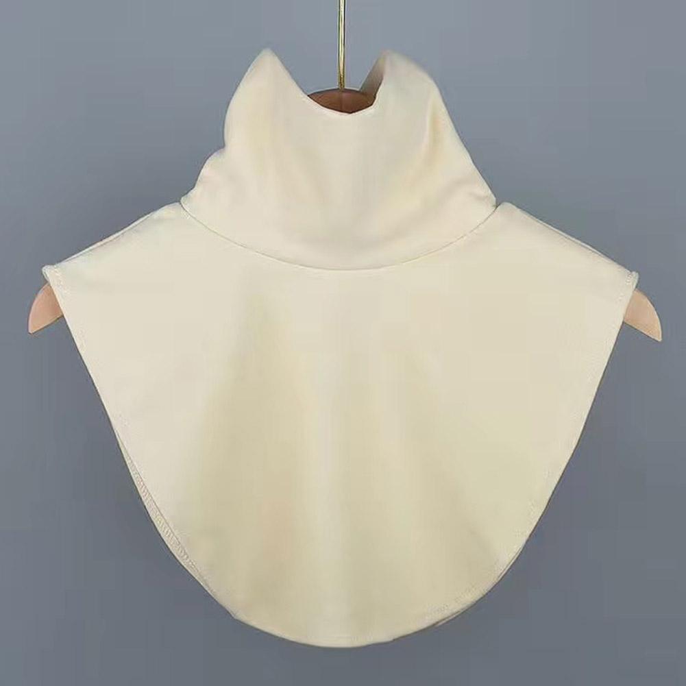 Fashion High Nack Fake Collar Soft False Collar For Women Solid Color Elastic Jersey Detachable Collar Neck Warmer