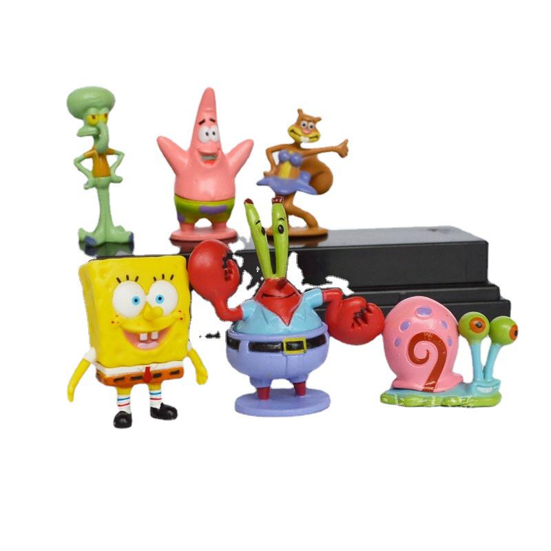 SpongeBob Anime Figurines: Creative Fish Tank Decor & Children's Day Gifts