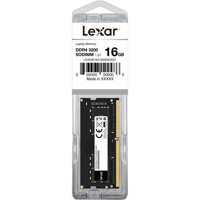Mémoire RAM - LEXAR - DRAM - 16Go - (LD4AS016GB3200GSST)