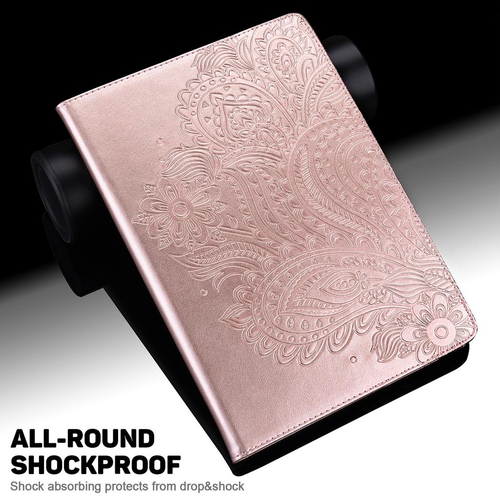 For Xiaomi Redmi Pad SE 4G 8.7 Inch Case Peacock Flower Pattern Card Holder Leather Tablet Cover