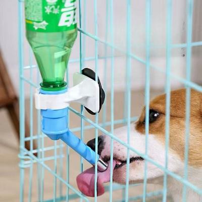 Ball Hanging Pet Drinking Head Stainless Steel Double Head Cat and Dog Drinking Nozzle Suitable for Beverage Bottle Hamster Drinking Head