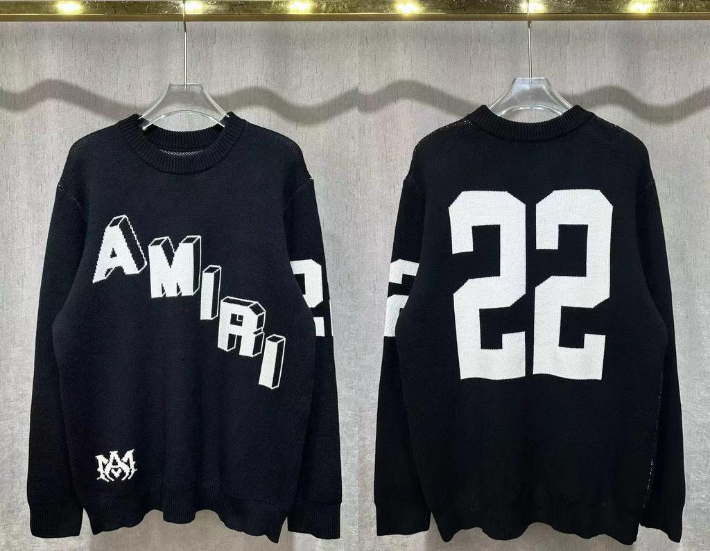 Amiri Herbst/Winter Kapuzenpullover mit Stickerei, Kirin-Arm und AMIRI-Buchstaben für Herren