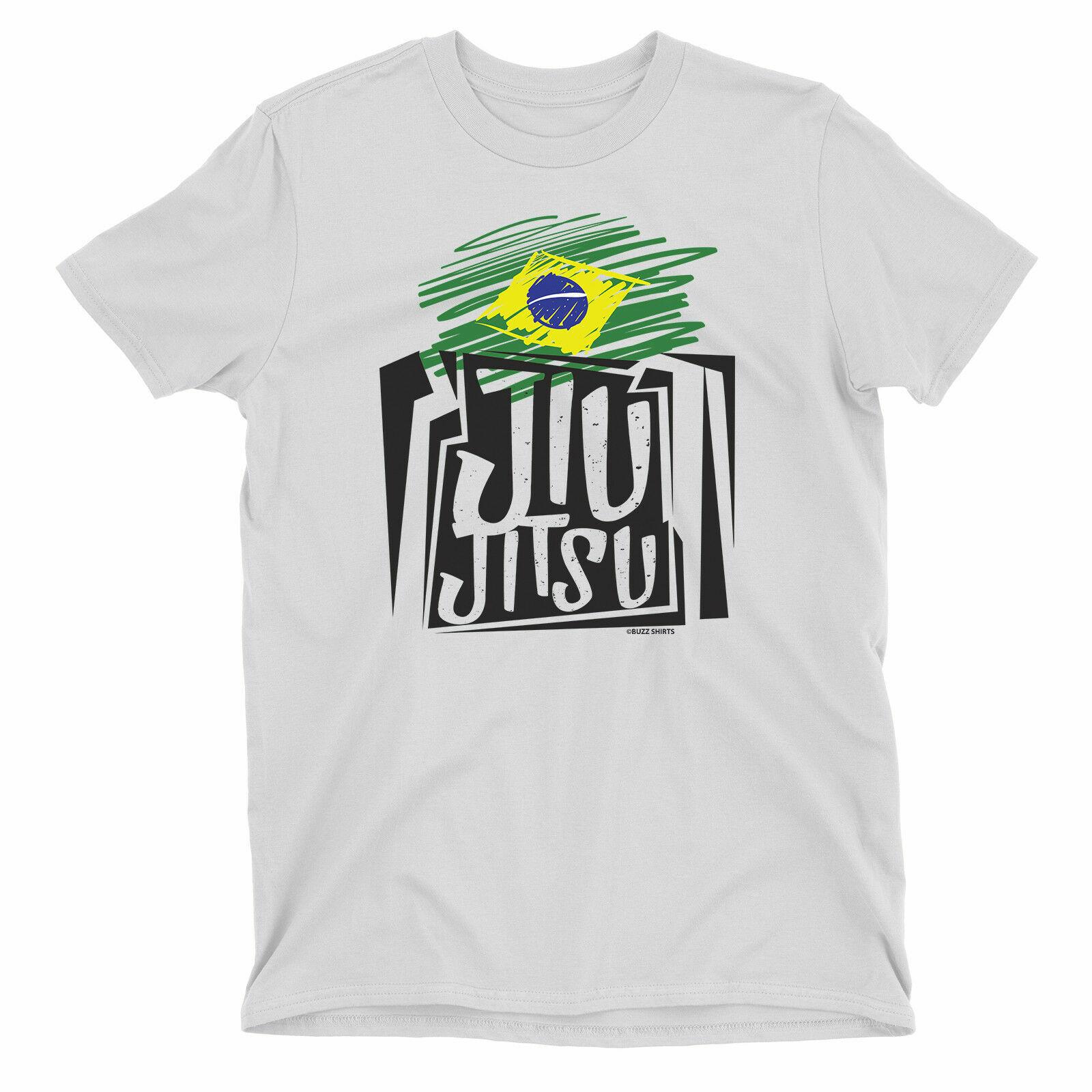 JIU JITSU Brazilian Flag Mens T-Shirt Mens Womens Tees Top Gracie IBJJF Grading MMA UFC BJJ M