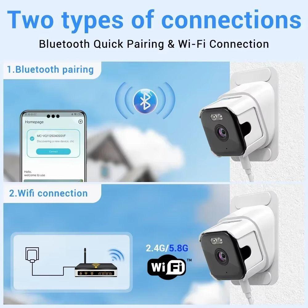Smart 2K WiFi Window Camera Motion Detection Indoor Surveillance Camera Security Monitor