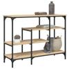 VidaXL Console Table with Shelves Sonoma Oak 100x35x75 Cm 837788