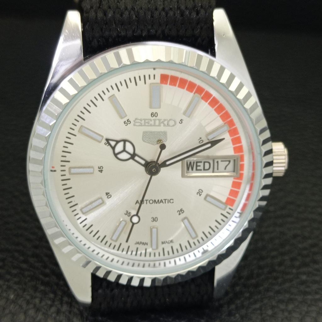 REFURBISHED VINTAGE SEIKO 5 AUTOMATIC 6309A JAPAN MENS SILVER WATCH A440820-4 Sk-a440820-1