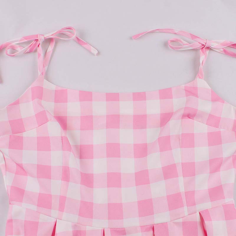 Film Prinzessin Cospaly Damen Rosa Karokleid Mit Fliege Und Halskette Kostüm Für Halloween Geschenk