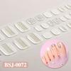 3D Waterproof Semi Cured UV Gel Toe Stickers for Nail Art-Luxurious Style Easy Apply