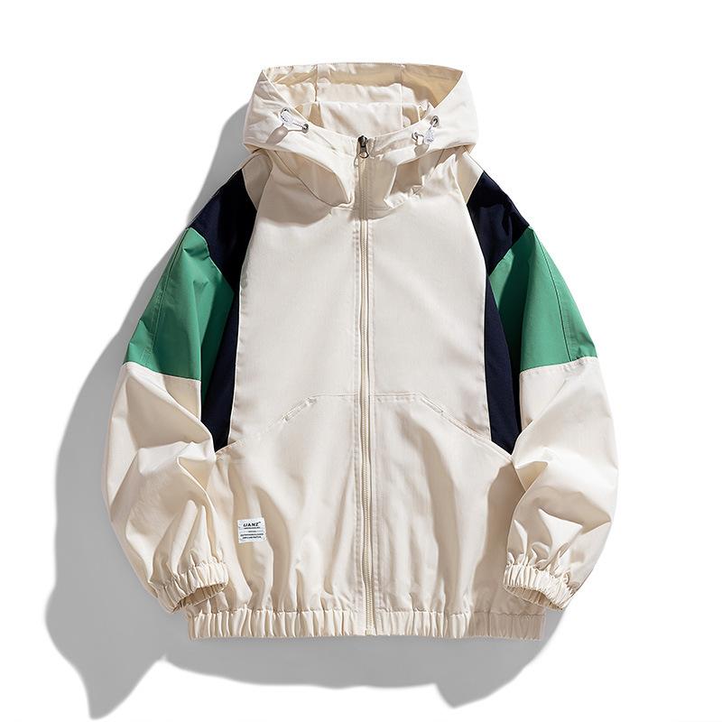 

Contrasting Colors Men s and Women s Same Jacket Jacket Men s Spring and Autumn Trendy Sports Jacket S хаки