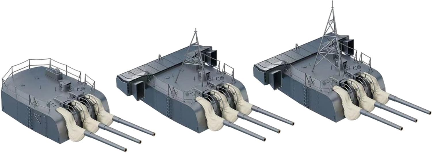 

Bunker Studio Japan Mogami 60 Caliber Triple Turret Tamiya Plastic Model Parts BSTIJN35159 1/350 15.5cm (5 units) (for 78022) (Ship)