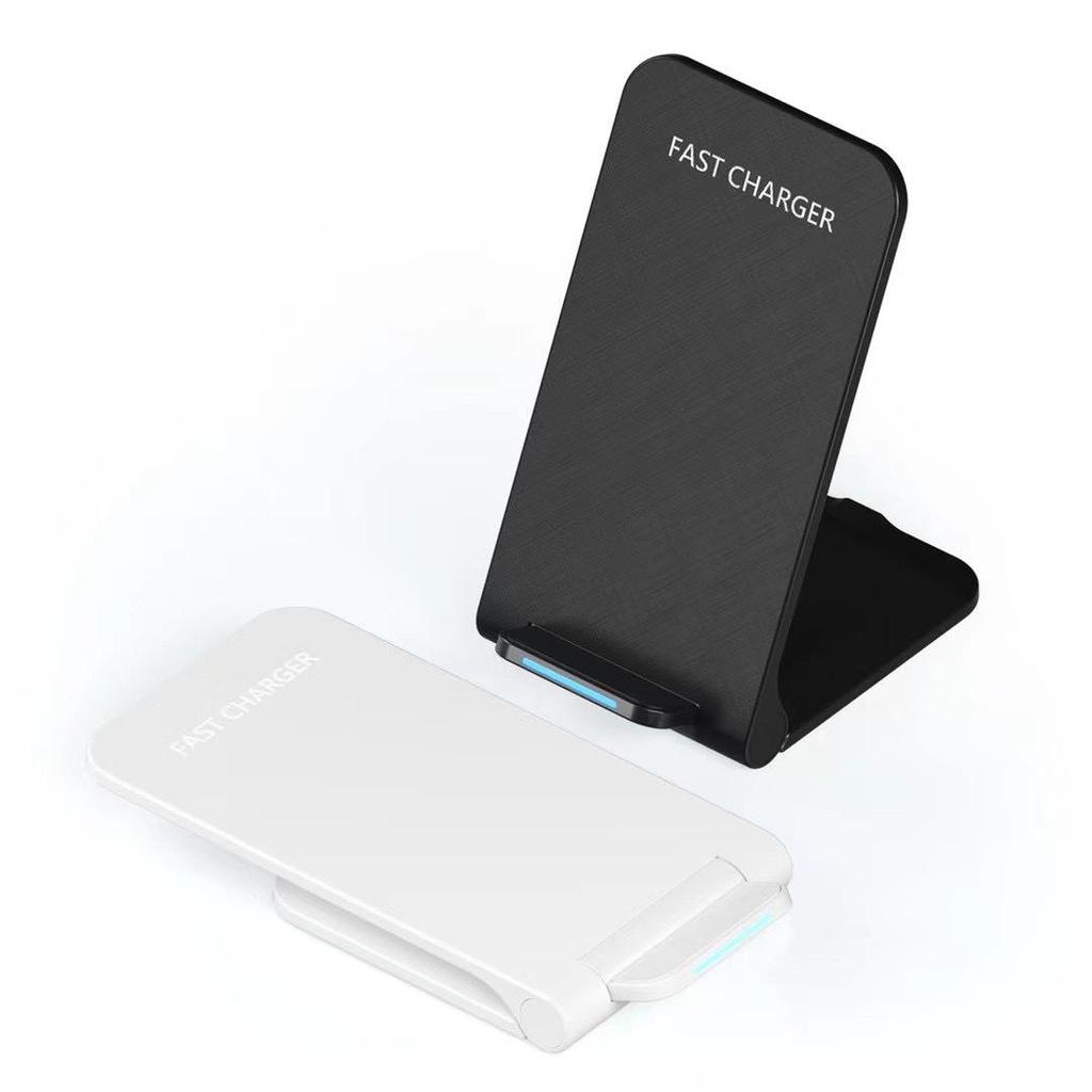 Foldable 15W Wireless Charger Stand for Apple Phone - Desktop Fast Charger
