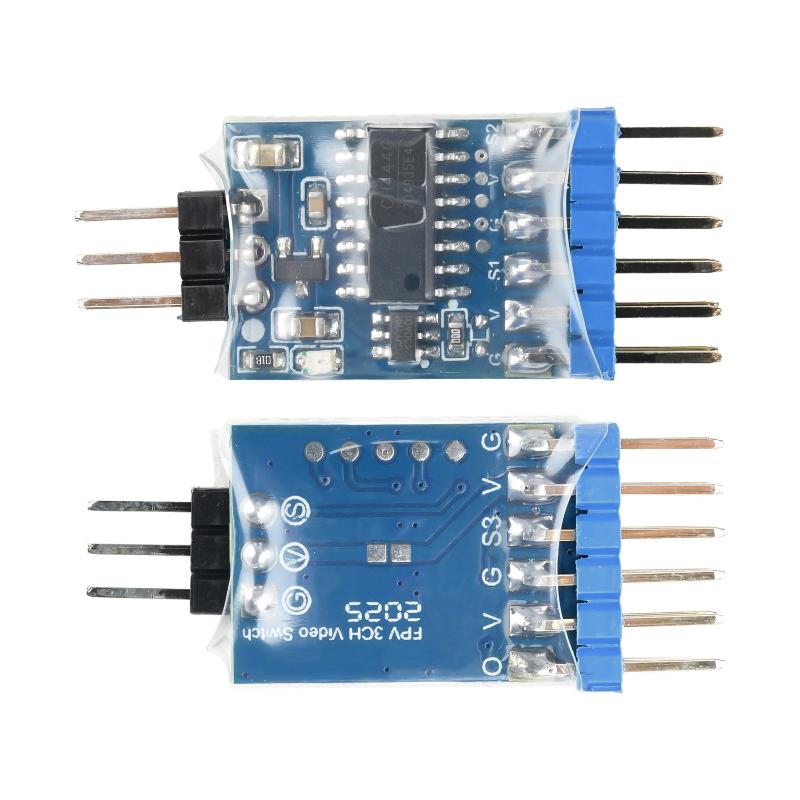 DC 5-12V 3 Channel PWM Video Switcher Board for FPV Drone Camera Easy Crossover High Compatibility for RC Quadcopters Aerial Photography