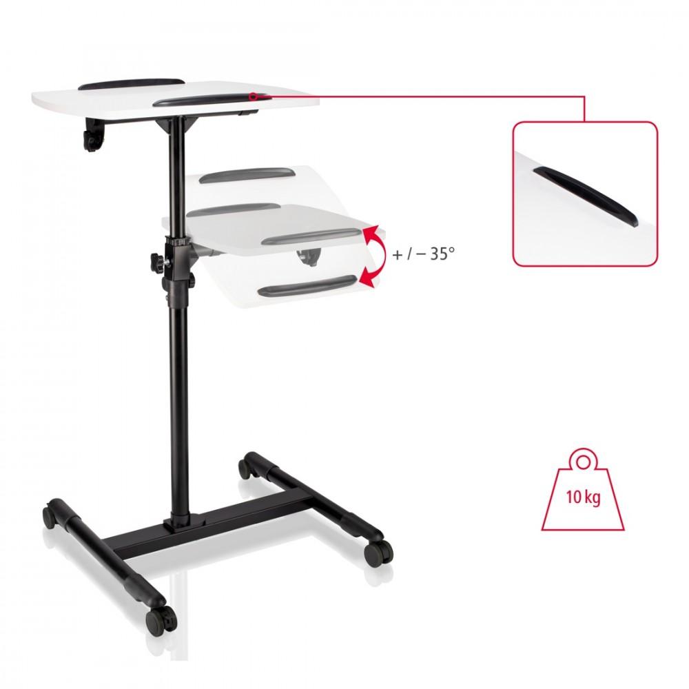 Projector stand with two shelves