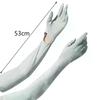 Summer Ice Silk Sun Protection Gloves, Breathable And Lightweight, UV Protection, Suitable For Driving, With Ice Sleeves