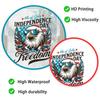 Static Cling Window Film Creative Bald Eagle Independence Day for Kitchen Bathroom Living Room Bedroom Glass Decor