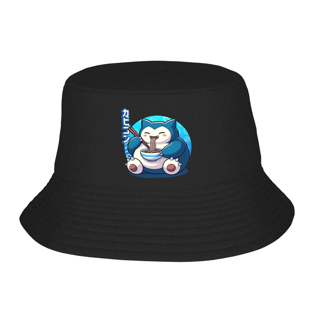 Stylish Cute Psychic Creature Eating RaUnisex Pokemon Bucket Hat Girl Lightweight Camping Fishing FisherUnisex Cap Bob Hats