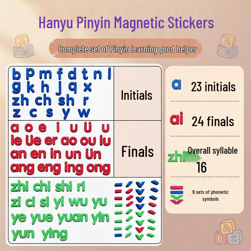 Bilingual Magnetic Letters & Numbers Set for Early Education - Red & Blue EVA Refrigerator and Whiteboard Magnets.