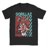Punk Music Band Gorillazed T Shirt for Unisex Women Pure Cotton Vintage TShirt Round Neck Tee Shirt Short Sleeve Clothes Graphic