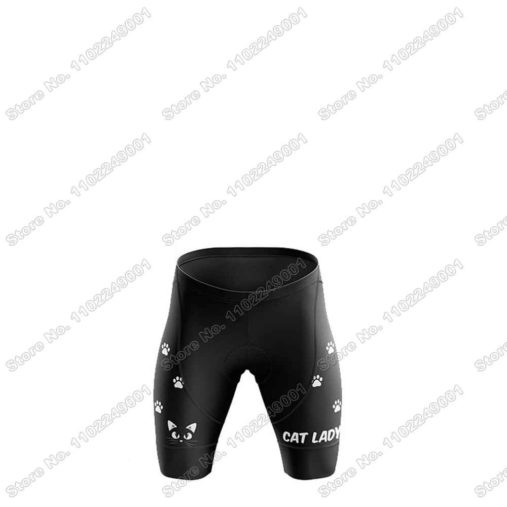 2025 Funny Cat Lady Cycling Jersey Set Women Cute Cycling Clothing Summer Road Bike Shirts Suit Bicycle Pants MTB Maillot