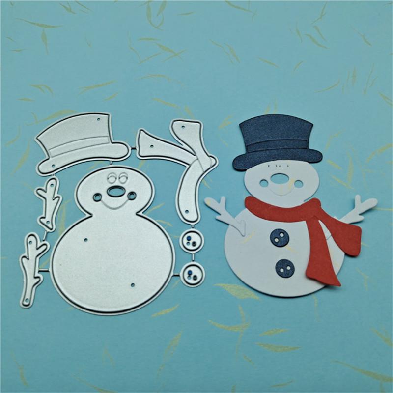 Snowman Metal Cutting Dies Stencil for DIY Scrapbooking Photo Album Embossing Paper Cards Crafts Diecuts