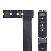 Xiwai NGFF NVME SSD Extender Card Flexible Express Extension Cable 30cm Right Angle 90 Degree Riser Adapter for Mainboard SSD M-Key PCI-E 4.0