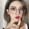 Vintage Anti Blue Light Glasses Frame Round Lens Simple Metal Women Men Transparent Eyewear Anti Radiation