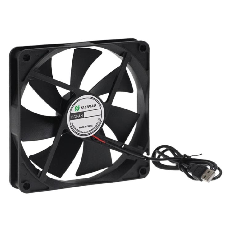 

14cm DC5V Computer Case Cooling Fan With Sleeve Ball Bearings 30000Hrs Life High Airflows Plastic Frame 1
