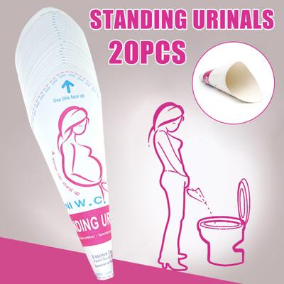 Einweg-Urinal für Frauen, Pinkeltrichter, ermöglicht Frauen das Stehpinkeln für Reisen, Roadtrip, Festival, Camping