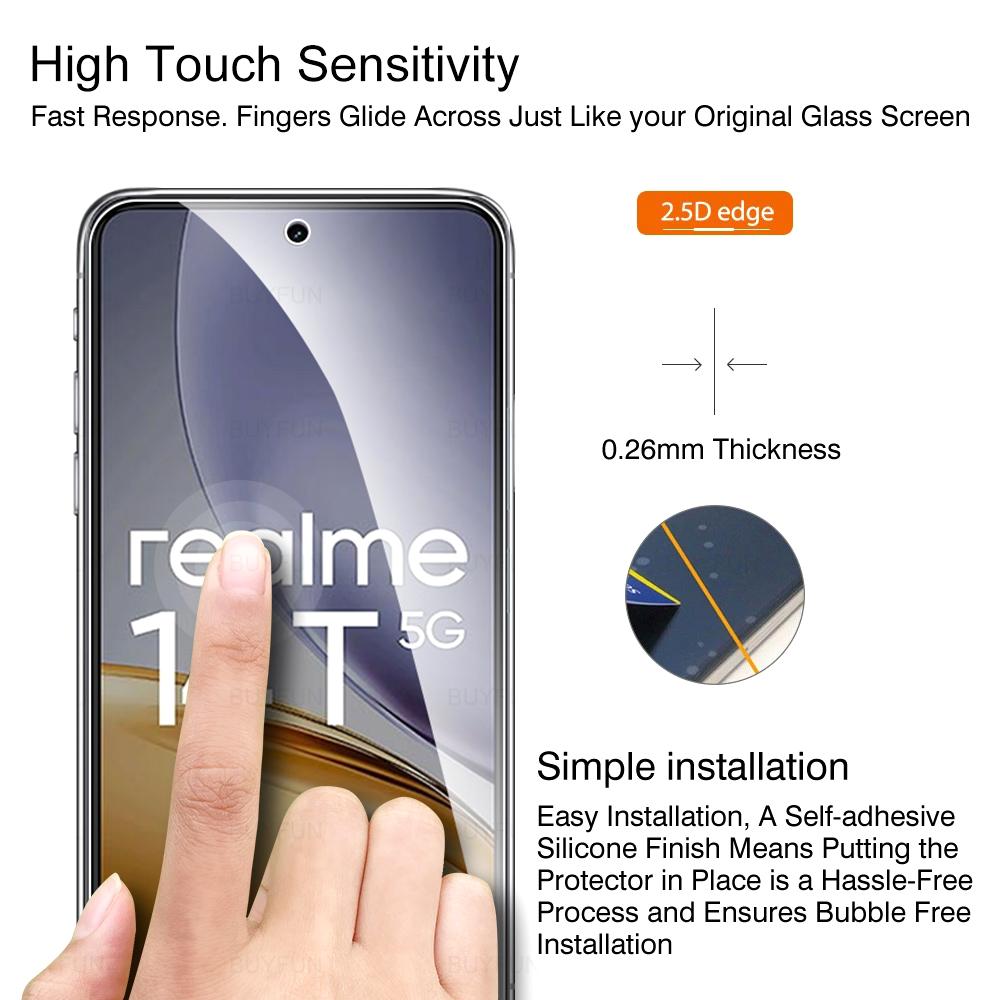 3PCS For Realme 14 5G/ 14T 5G Tempered Glass Screen Protector 9H Hardness HD Glass Film